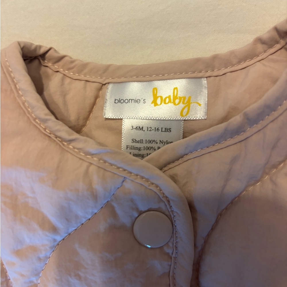Bloomingdale's Kids Puffer Jacket in Light Pink